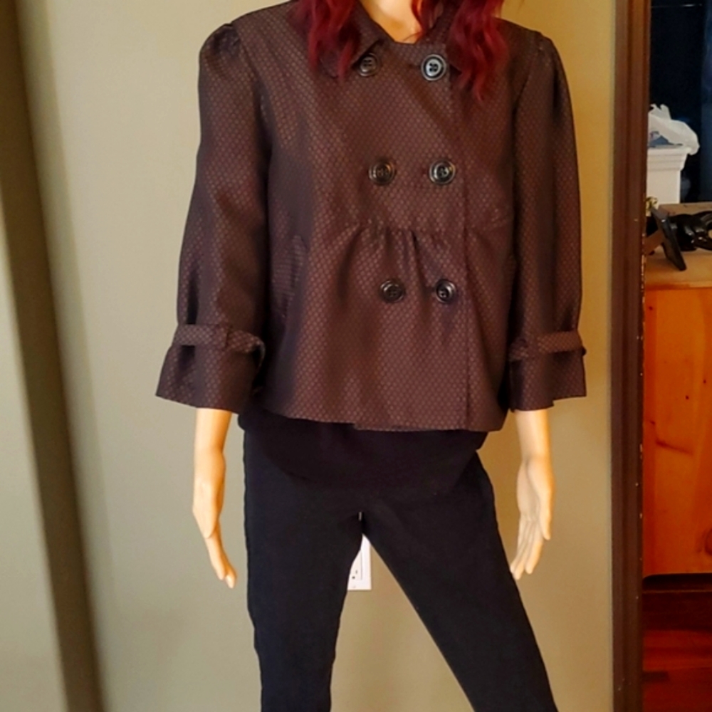 Complete outfit! Soft black leggings, size lg with back pockets Jacket is apt 9,